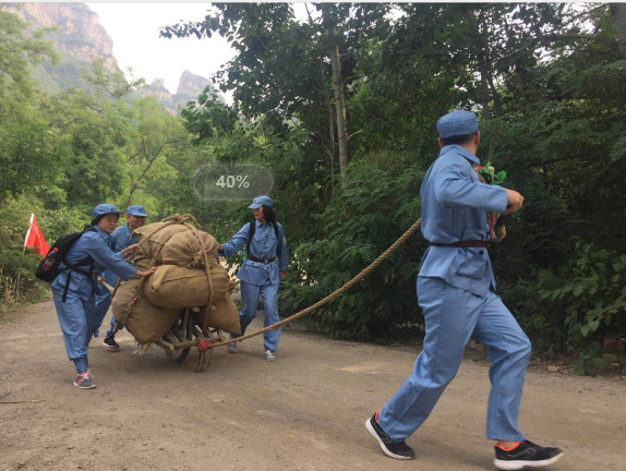 西柏坡精神群众路线运送军粮---体验式教学